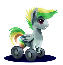 Size: 2827x2884 | Tagged: safe, artist:owlvortex, derpibooru import, oc, oc only, oc:rolly slammer, oc:wheely bopper, original species, rule 63, solo, wheelpone