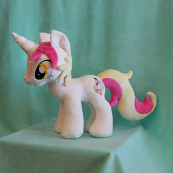 Size: 894x894 | Tagged: safe, artist:yukizeal, oc, oc only, oc:peach palette, pony, unicorn, female, irl, mare, photo, plushie