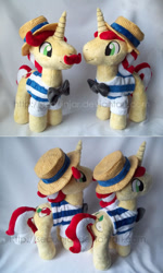 Size: 600x1000 | Tagged: safe, artist:sequinjar, flam, flim, clothes, cute, flamabetes, flim flam brothers, flimabetes, hat, irl, photo, plushie