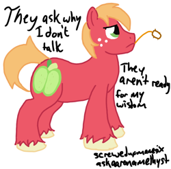 Size: 710x700 | Tagged: safe, artist:aaron amethyst, derpibooru import, big macintosh, earth pony, pony, 30 minute art challenge, male, solo, stallion