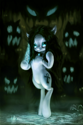 Size: 1440x2160 | Tagged: safe, artist:assasinmonkey, derpibooru import, oc, oc only, oc:morbid malign, pony, bipedal, necromancer, necromancy, solo