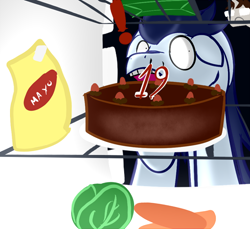 Size: 600x550 | Tagged: safe, artist:glasdale, soarin', birthday, food, refrigerator, soarin-responde