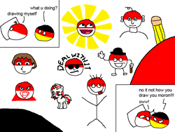 Size: 800x600 | Tagged: safe, derpibooru import, barely pony related, germany, obligatory pony, poland, polandball