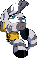 Size: 2102x3271 | Tagged: safe, derpibooru import, idw, zecora, zebra, simple background, solo, thinking, transparent background, vector