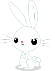 Size: 1024x1311 | Tagged: safe, artist:varuuna, derpibooru import, angel bunny, simple background, solo, transparent background, vector