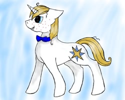 Size: 1003x797 | Tagged: safe, artist:sketchy-wolves, derpibooru import, prince blueblood, acne, braces, colt, solo, younger