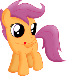 Size: 669x768 | Tagged: safe, artist:ajmstudios, derpibooru import, scootaloo, cute, dilated pupils, eyes, face, solo, tongue out