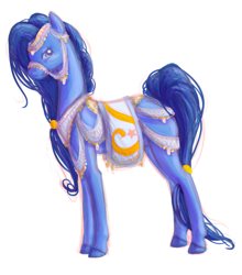Size: 640x727 | Tagged: safe, artist:eliasilen, pony, saddle arabian, mane, simple background, white background