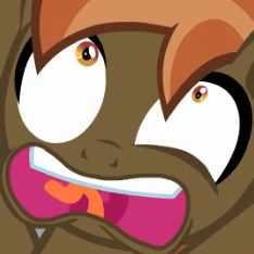 Size: 234x234 | Tagged: safe, derpibooru import, screencap, button mash, earth pony, pony, close-up, colt, cropped, foal, male, screaming, smiling, solo, teeth