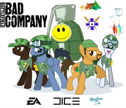 Size: 900x775 | Tagged: safe, artist:swissleo, derpibooru import, battlefield, battlefield bad company, military, ponified, video game