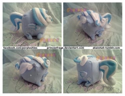 Size: 900x691 | Tagged: safe, artist:princeofrage, derpibooru import, oc, oc only, oc:snowdrop, cube, irl, photo, plushie