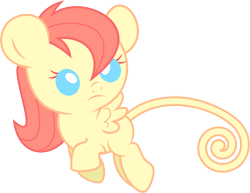 Size: 3876x3000 | Tagged: safe, artist:eipred, derpibooru import, oc, oc only, original species, pegasus, augmented tail, foal, simple background, solo, transparent background, vector