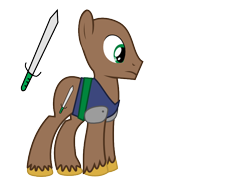 Size: 842x595 | Tagged: safe, artist:asdflove, derpibooru import, .svg available, ponified, roy greenhilt, simple background, solo, svg, the order of the stick, transparent background, vector