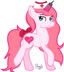 Size: 5137x5796 | Tagged: safe, artist:saturnstar14, derpibooru import, oc, oc only, pony, unicorn, absurd resolution, cootie shot, needle, nurse, solo, syringe