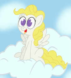 Size: 1223x1348 | Tagged: safe, artist:wolfishmeow, derpibooru import, surprise, g1, cloud, cloudy, g1 to g4, generation leap
