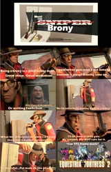 Size: 1272x1974 | Tagged: safe, comic, crossover, simple background, sniper, team fortress 2, text