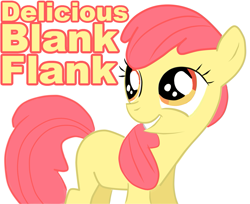 Size: 809x661 | Tagged: safe, derpibooru import, apple bloom, earth pony, pony, blank flank, simple background, solo, white background
