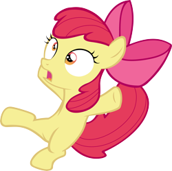 Size: 5000x4978 | Tagged: safe, artist:fabulouspony, derpibooru import, apple bloom, the show stoppers, absurd resolution, bipedal, simple background, solo, transparent background, vector
