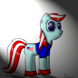 Size: 2000x2000 | Tagged: safe, artist:shiningarmor22, derpibooru import, faic, nation ponies, solo, united states