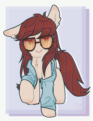 Size: 716x926 | Tagged: safe, artist:psychocat-h, derpibooru import, clothes, glasses, looking at you, ponified, rule 63, sniper, solo, team fortress 2