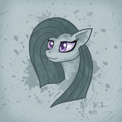 Size: 1083x1083 | Tagged: safe, artist:eltaile, derpibooru import, marble pie, pony, mane, solo