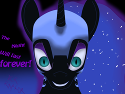 Size: 4000x3000 | Tagged: safe, artist:xhardwirex, derpibooru import, nightmare moon, rapeface, solo