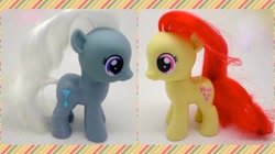 Size: 1280x717 | Tagged: safe, derpibooru import, silver spoon, twist, brushable, irl, official, photo, toy