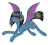 Size: 1484x1346 | Tagged: safe, artist:mondlichtkatze, derpibooru import, bat pony, pony, pokémon, ponified, solo, zubat