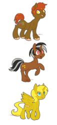 Size: 1104x2421 | Tagged: safe, artist:cappydarn, derpibooru import, oc, oc only, oc:color boom, oc:star sparkler, oc:ticket, alicorn, earth pony, pony, unicorn, alicorn oc, female, male, mare, simple background, stallion, ticketsparkler, transparent background