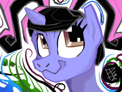 Size: 450x340 | Tagged: safe, artist:pkelton, oc, oc only, oc:pixelkitties, pony, damuro, solo