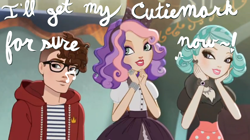 Size: 1052x588 | Tagged: safe, derpibooru import, sweetie belle, cutie mark, ever after high, humanized