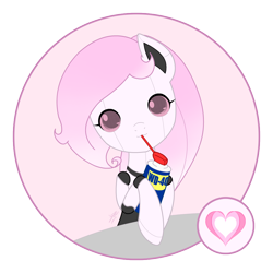 Size: 1000x1000 | Tagged: safe, artist:jdan-s, derpibooru import, oc, oc only, oc:cyberia heart, pony, robot, robot pony, :3, cute, head tilt, heart, looking at you, milkshake ponies, ocbetes, simple background, smiling, solo, transparent background, wd-40, weapons-grade cute