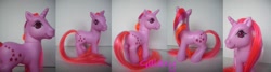 Size: 1200x323 | Tagged: safe, artist:berrymouse, derpibooru import, galaxy (g1), twinkle eyed pony, g1, g3, custom, g1 to g3, generation leap, irl, photo, toy