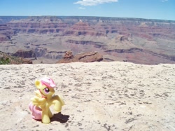 Size: 2572x1928 | Tagged: safe, artist:kousagi7yami, derpibooru import, sunny rays, blind bag, figure, grand canyon, irl, photo, ponies around the world, toy