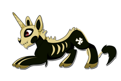 Size: 3000x2000 | Tagged: safe, artist:pastelflakes, derpibooru import, oc, oc only, pony, unicorn, clothes, costume, simple background, skeleton, skeleton costume, solo, transparent background