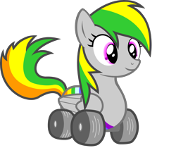 Size: 3916x3295 | Tagged: safe, artist:marcosms88, derpibooru import, oc, oc only, oc:wheely bopper, original species, high res, simple background, solo, transparent background, vector, wheelpone