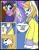 Size: 500x645 | Tagged: safe, artist:taligintou, derpibooru import, prince blueblood, oc, oc:princess twila, ask princesstwila, comic, offspring, parent:prince blueblood, parent:twilight sparkle, parents:twiblood