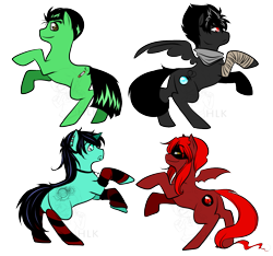 Size: 1175x1100 | Tagged: safe, artist:hieislittlekitsune, derpibooru import, oc, hiei, ponified, urameshi yusuke, yu yu hakusho