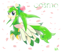 Size: 2097x1796 | Tagged: safe, artist:benkomilk, derpibooru import, earth pony, pony, cosmo the seedrian, female, mare, ponified, solo, sonic the hedgehog (series), sonic x