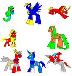 Size: 941x1001 | Tagged: safe, artist:smashfan666, derpibooru import, sea pony, crossover, megaman, ms paint, ponified