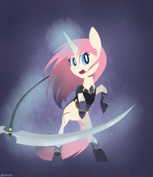 Size: 1300x1500 | Tagged: safe, artist:silbersternenlicht, oc, oc only, pony, scythe