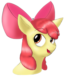 Size: 937x1103 | Tagged: safe, artist:tunderi, derpibooru import, apple bloom, earth pony, pony, female, filly, simple background, solo, transparent background