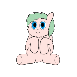 Size: 1000x1000 | Tagged: safe, artist:inkiepie, derpibooru import, fluffy pony, animated, blinking, cute, fluffy pony foal, solo