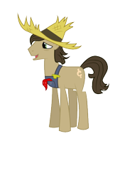 Size: 490x634 | Tagged: safe, artist:cobaltwinterborn, derpibooru import, earth pony, pony, hat, male, simple background, solo, stallion, stinkin' rich, straw hat, svg, transparent background, vector