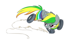 Size: 3000x1875 | Tagged: safe, artist:equestria-prevails, derpibooru import, oc, oc only, oc:wheely bopper, original species, simple background, solo, transparent background, wheelpone