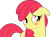 Size: 1975x1446 | Tagged: safe, artist:egstudios93, derpibooru import, apple bloom, adorabloom, blushing, cute, older, simple background, solo, transparent background, vector