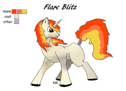 Size: 1024x743 | Tagged: safe, artist:kai-sempai, oc, fanfic, fanfic art, flare blitz, pokémon, ponified, rapidash