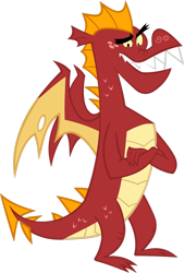 Size: 900x1328 | Tagged: safe, artist:thesharp0ne, derpibooru import, garble, dragon, dragon quest, male, simple background, solo, teenaged dragon, transparent background, vector