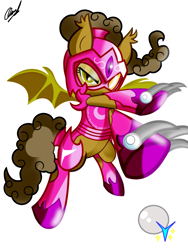 Size: 2765x3686 | Tagged: safe, artist:succubi samus, oc, oc only, oc:moon pearl, bat pony, pony, armor, claws, cutie mark, female, hoof blades, looking at you, solo