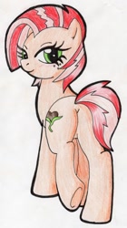 Size: 700x1251 | Tagged: safe, artist:warumono1989, derpibooru import, babs seed, cutie mark, older, plot, traditional art